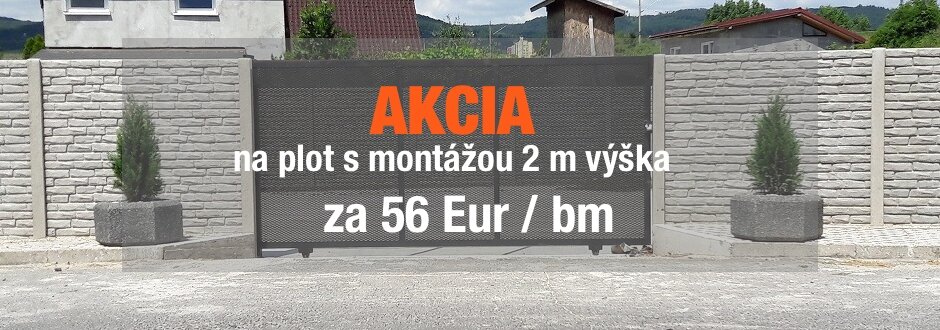 betónové ploty na oplotenie domu a pozemku